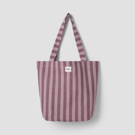 Aldesta Plum Wine Linen Blend Tote Bag – Elegant & Lightweight Carry-All