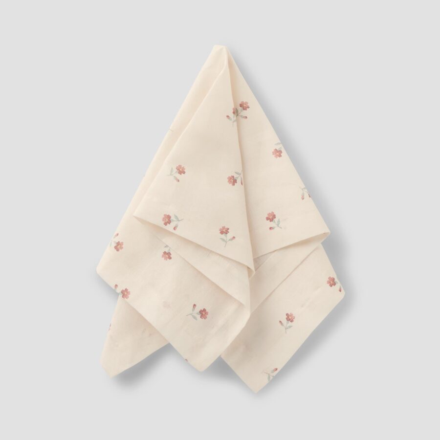 Aldesta Pearl Posy Bud Linen Blend Napkin Set of 4 – Elegant & Soft Dining Essentials - Image 2